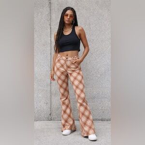 Hollister High Rise Retro Flare Pants Sz M